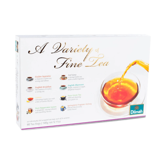 Dilmah A Variety Of Fine Teas 80 Teas Bags Gift Pack
