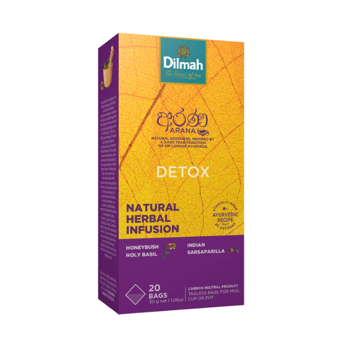 Load image into Gallery viewer, Dilmah Detox Arana Herbal Infusion 20 Tagless Tea Bags 30g
