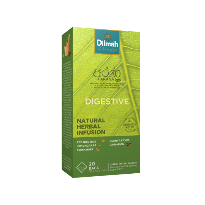 Load image into Gallery viewer, Dilmah Digestive Arana Herbal Infusion 20 Tagless Tea Bags 30g
