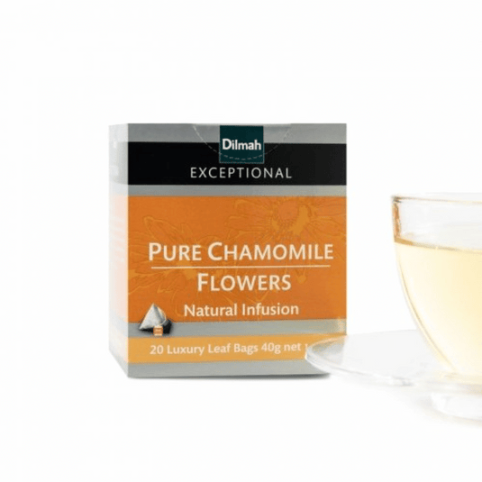 Dilmah Exceptional Pure Chamomile Flowers 20 Luxury Leaf Tea Bags 40g