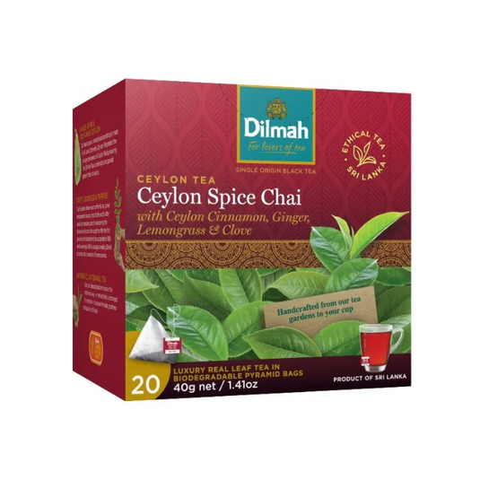 Dilmah Inspiration Ceylon Spice Chai Tea 20 Luxury Leaf Tea 40g