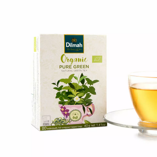 Dilmah Organic Pure Green Tea 20 Tea Bags 40g