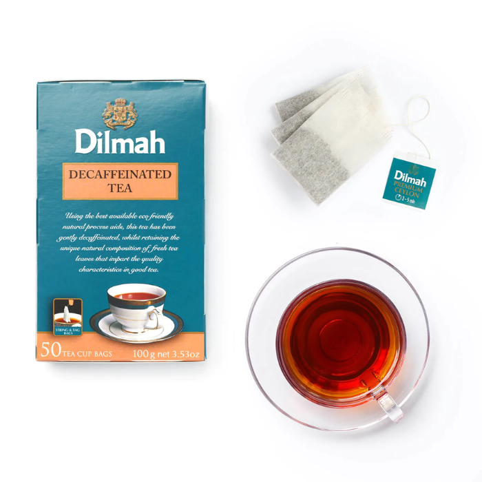 Load image into Gallery viewer, Dilmah Premium Decaffeinated Ceylon Black Tea 50 Tea Bags 100g
