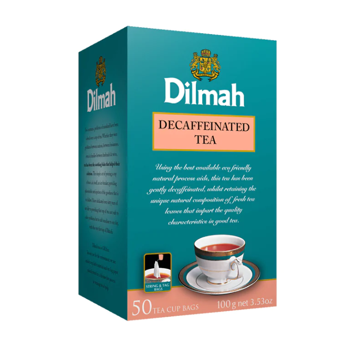 Load image into Gallery viewer, Dilmah Premium Decaffeinated Ceylon Black Tea 50 Tea Bags 100g
