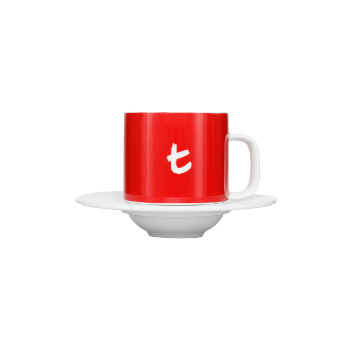 Dilmah t-Series Ceramic t-Mug & Saucer - Red Cherry