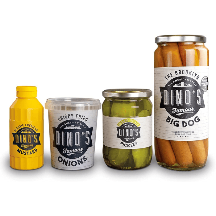 Load image into Gallery viewer, Dino&#39;s Famous The Big Dog Pack Hot Dog Meal Kit
