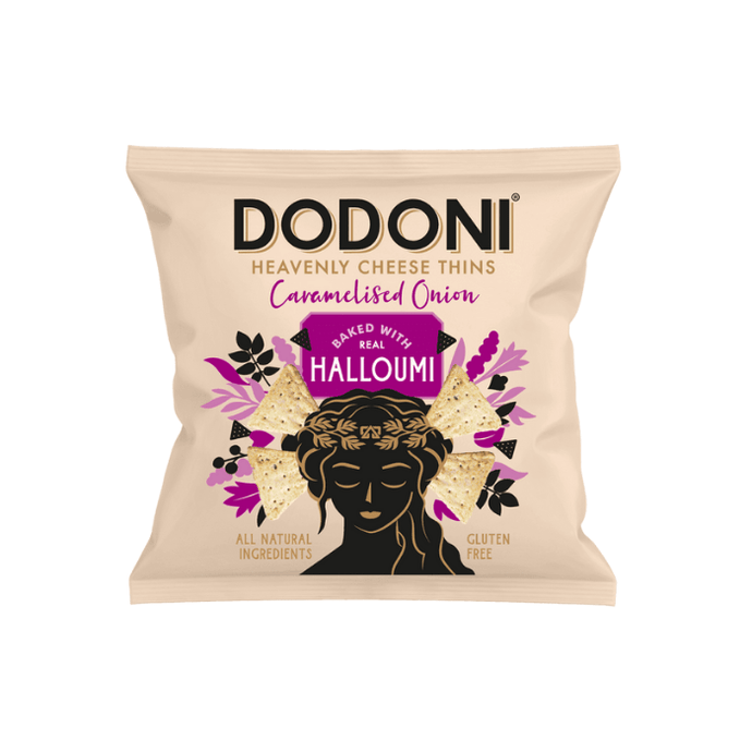 Dodoni Heavenly Cheese Thins Caramelised Onion