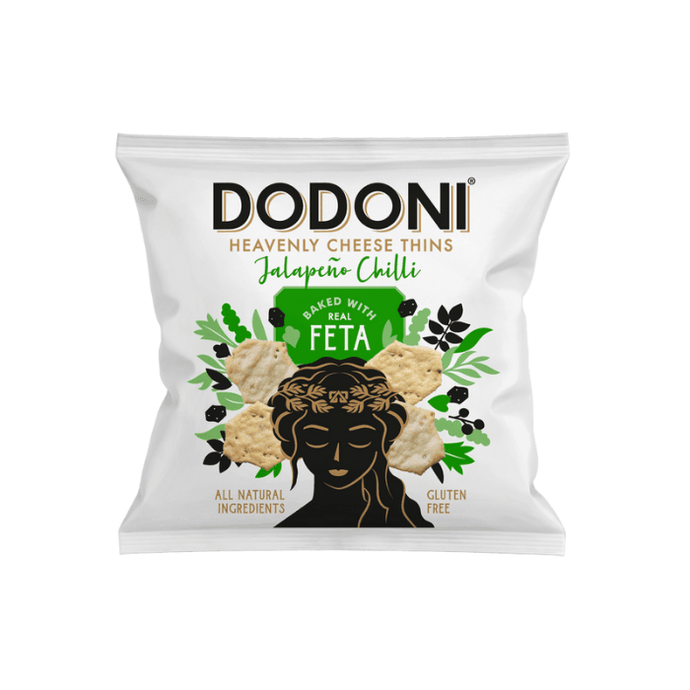 Dodoni Heavenly Cheese Thins Jalapeño Chilli