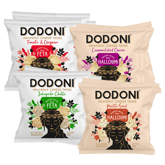Dodoni Heavenly Cheese Thins The Full Dodoni Savoury Snacks 4x 80g