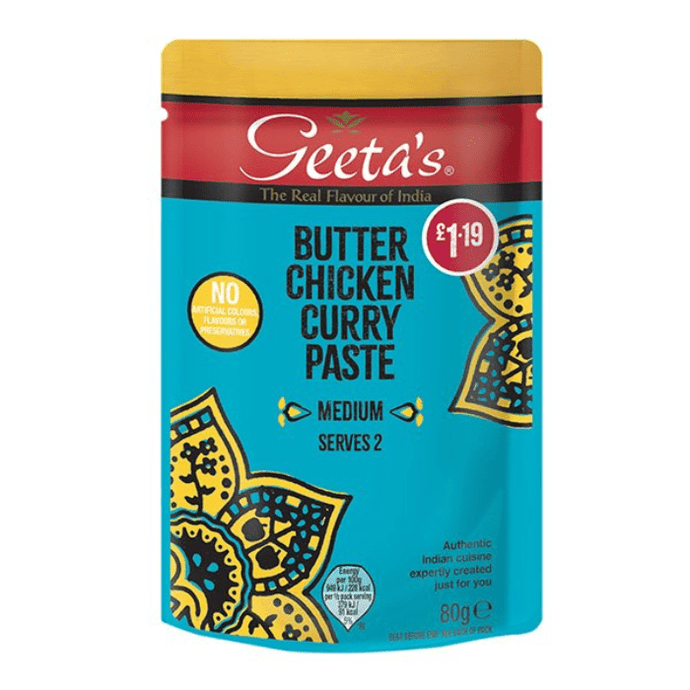 Geeta's Butter Chicken Curry Paste Medium Spice 80g