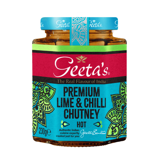 Geeta's Premium Lime & Chilli Chutney Hot Spice 230g