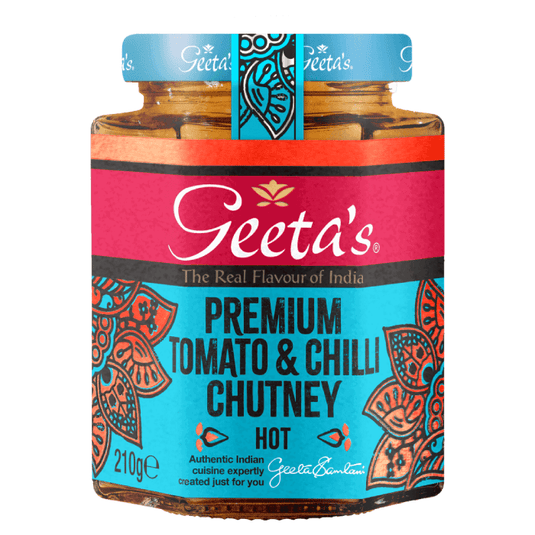 Geeta's Premium Tomato & Chilli Chutney Hot Spice 230g