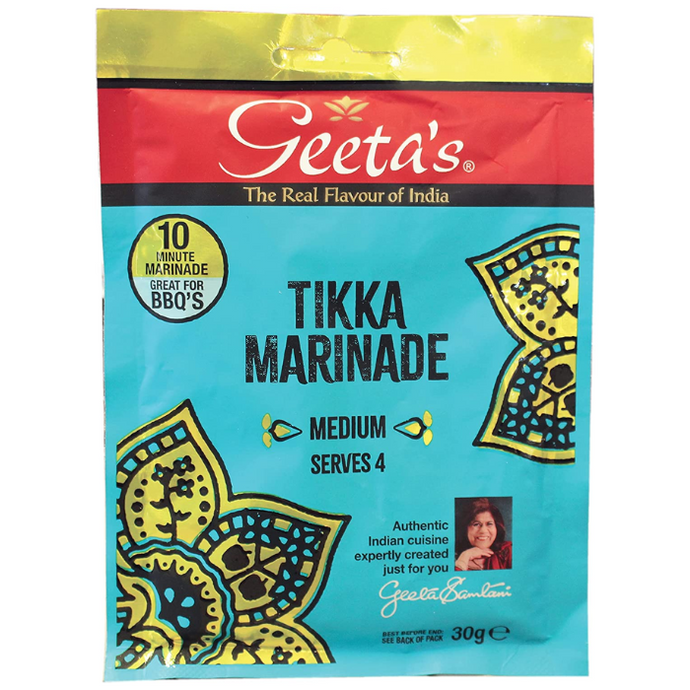 Geeta's Tikka Medium Spice Mix Marinade 30g