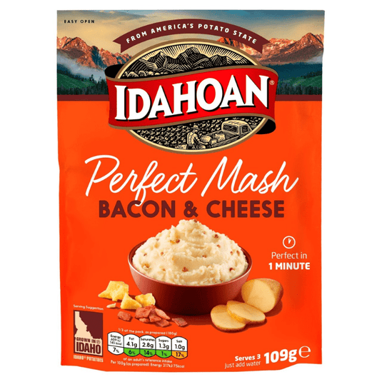 Idahoan Perfect Mash Bacon & Cheese 109g Sachet