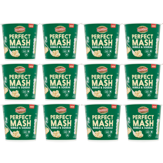 Idahoan Perfect Mash Bubble & Squeak 55g Pots Pack of 12