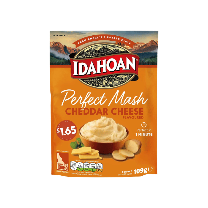 Load image into Gallery viewer, Idahoan Perfect Mash Cheddar Cheese 109g Pack of 8
