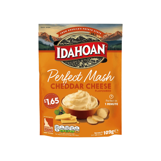 Idahoan Perfect Mash Cheddar Cheese 109g Pack of 8