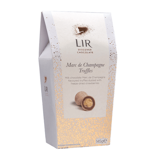 Lir Chocolates Marc De Champagne Luxury Chocolate Truffles 145g