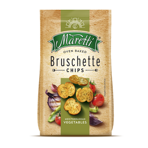 Maretti Oven Baked Bruschette Chips Mediterranean Vegetables