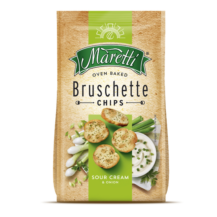 Maretti Oven Baked Bruschette Chips Sour Cream & Onion