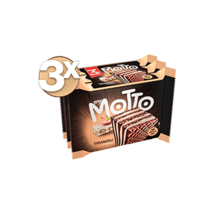 Load image into Gallery viewer, My Motto Tiramisu Cream Wafer Biscuits Pack of 3
