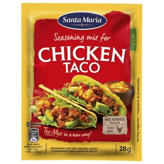 Santa Maria Tex Mex Chicken Taco Mild Seasoning Mix 28g