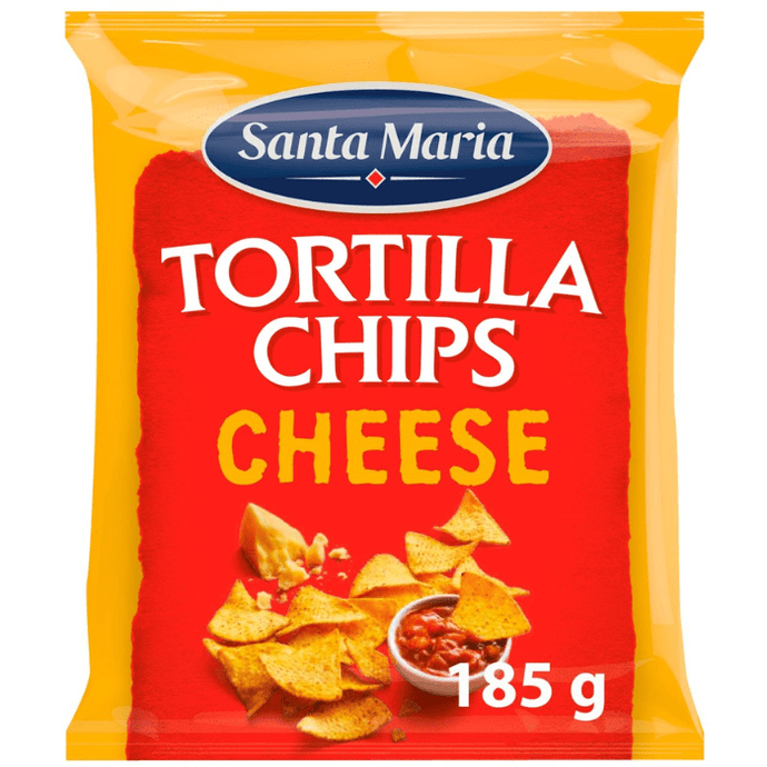 Santa Maria Crispy Corn Cheese Tortilla Chips Savoury Snack 185g
