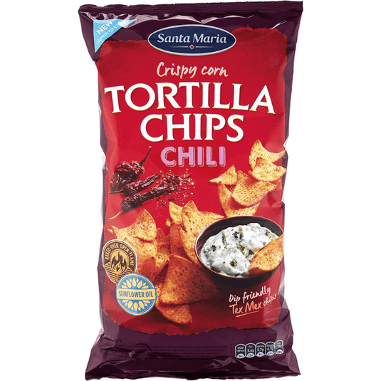 Santa Maria Crispy Corn Tortilla Chips Savoury Snack 475g