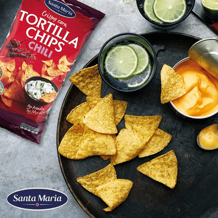 Load image into Gallery viewer, Santa Maria Crispy Corn Tortilla Chips Savoury Snack 475g
