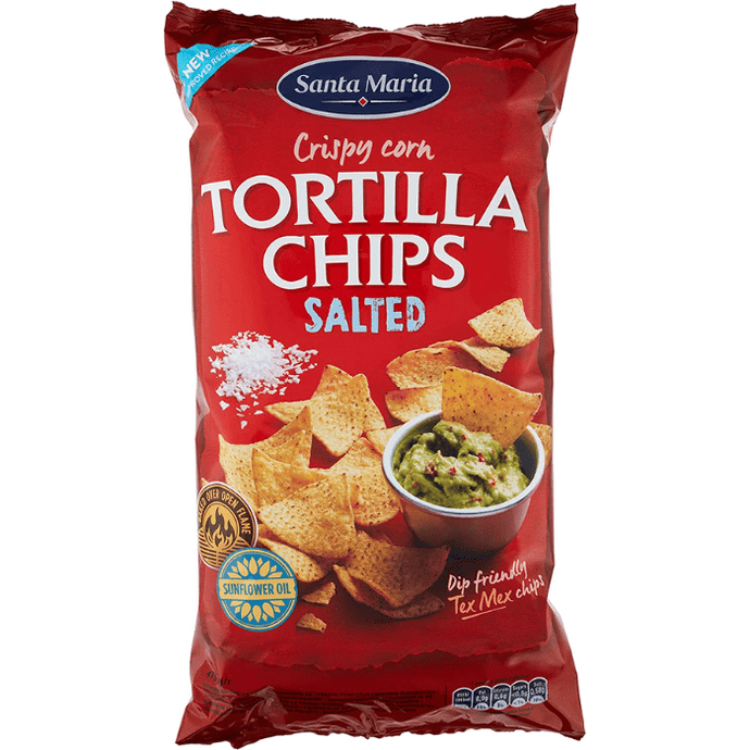Santa Maria Crispy Corn Tortilla Chips Savoury Snack 475g