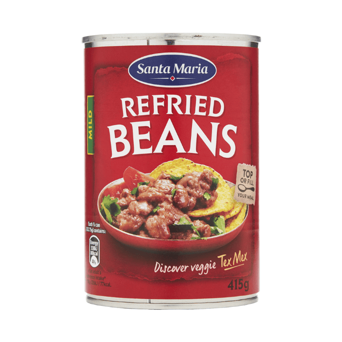 Santa Maria Refried Beans Mild Spice 415g