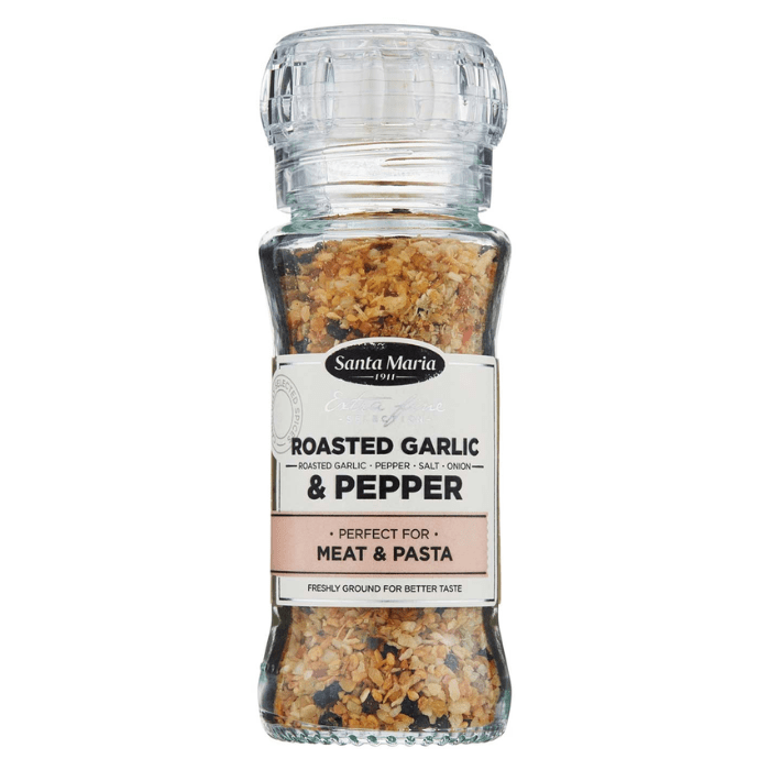 Load image into Gallery viewer, Santa Maria Extra Fine Roasted Garlic &amp; Pepper Grinder
