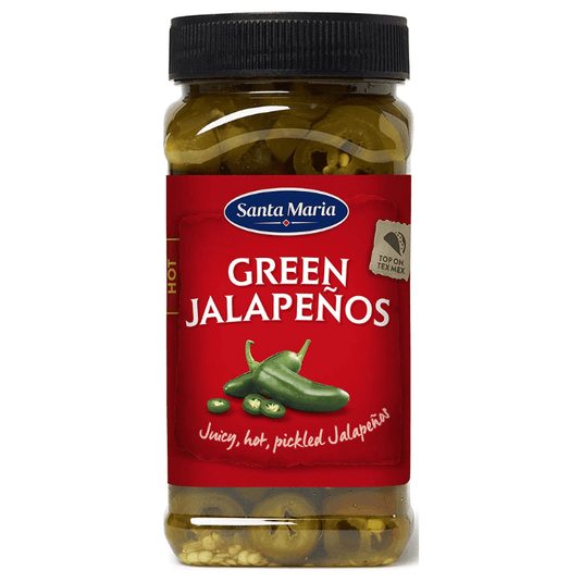 Santa Maria Sliced Pickled Green Jalapenos 500g