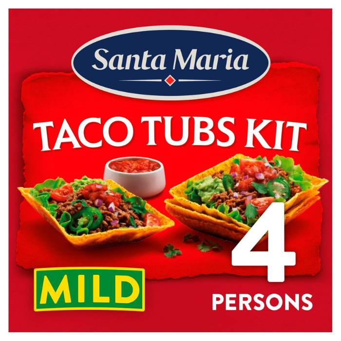 Load image into Gallery viewer, Santa Maria Taco Tub Dinner Sharing Kit Mild Spice 298g
