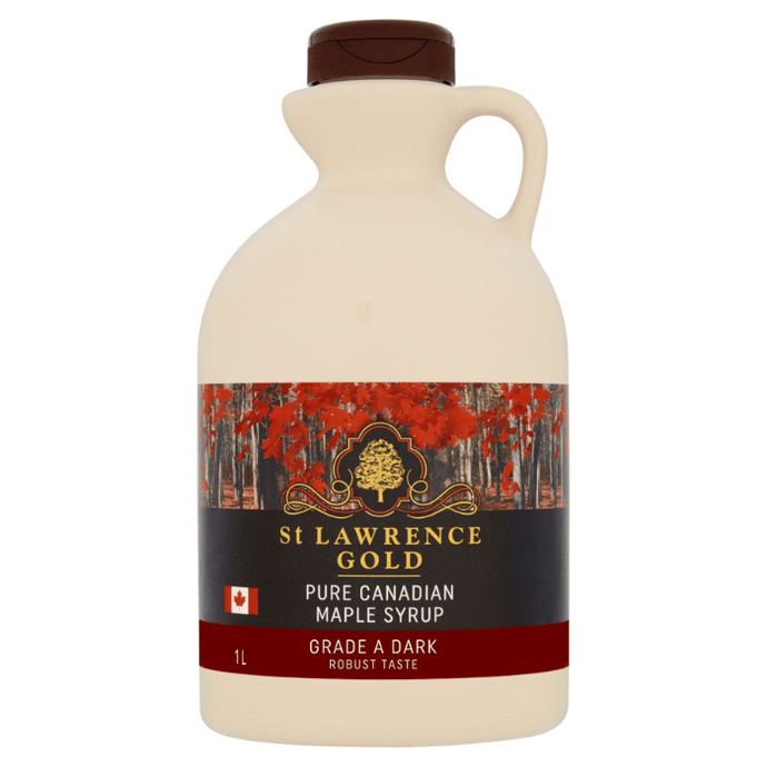 St Lawrence Gold Grade A Dark, Robust Taste Maple Syrup 1 Litre