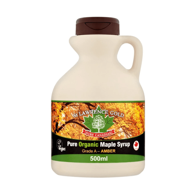 St Lawrence Gold Organic Maple Syrup Grade A Amber 500ml