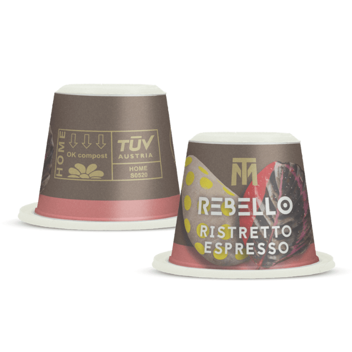 Load image into Gallery viewer, Tropical Mountain Rebello Ristretto Organic Fair Trade Coffee Capsules Pack of 21 300g
