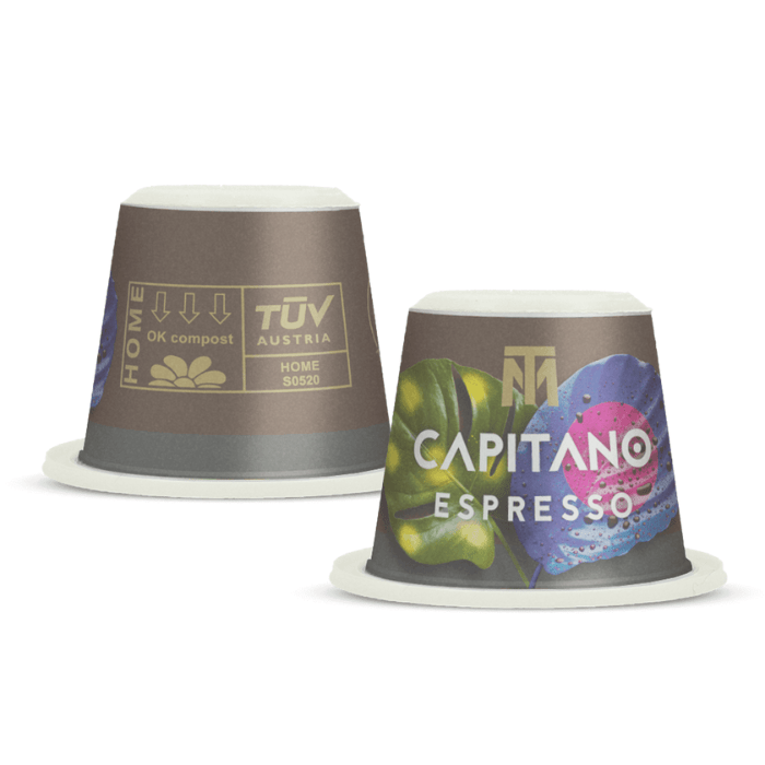 Load image into Gallery viewer, Tropical Mountains Capitano Espresso Coffee Capsules Pack of 21 300g
