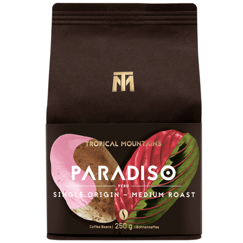 Tropical Mountains Organic Paradiso Coffee Beans Medium Roast 250g