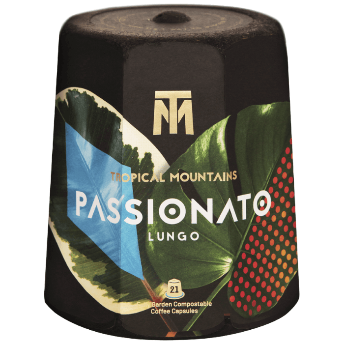 Load image into Gallery viewer, Tropical Mountains Passionato Lungo Coffee Capsules Pack of 21 300g
