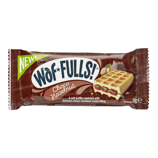 Waffulls On-The-Go Snack Choco Hazelnut Waffle Sandwich Case Box of 12