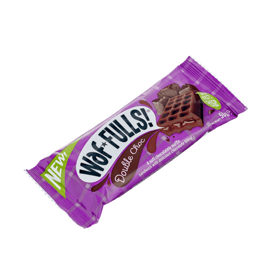 Waffulls On-The-Go Snack Double Chocolate Waffle Sandwich 50g Case Box of 12