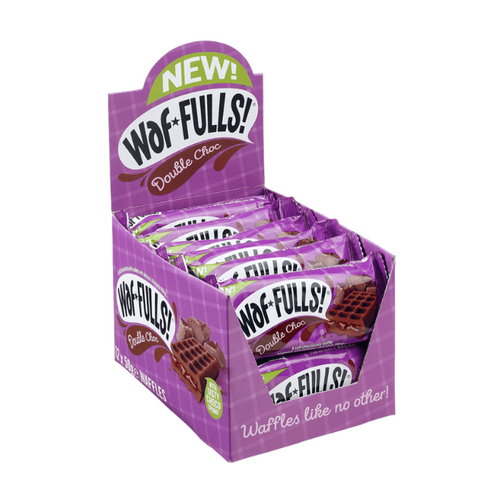 Waffulls On-The-Go Snack Double Chocolate Waffle Sandwich 50g Case Box of 12