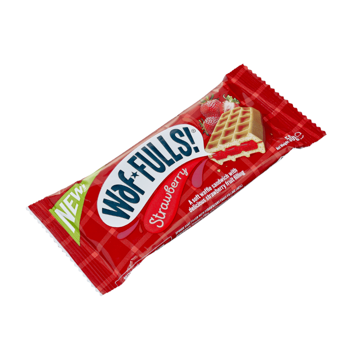Load image into Gallery viewer, Waffulls On-The-Go Snack Strawberry Waffle Sandwich 50g
