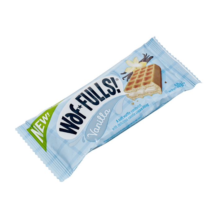 Load image into Gallery viewer, Waffulls On-The-Go Snack Vanilla Waffle Sandwich 50g
