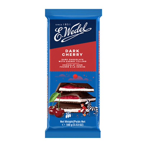 E. Wedel Classic Dark Chocolate With Cherry Filling 100g